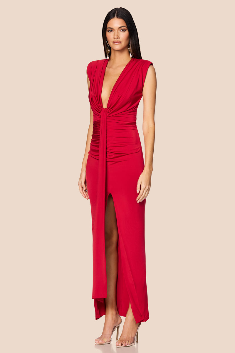 Nookie Giselle Maxi Dress - Red - SHOPJAUS - JAUS