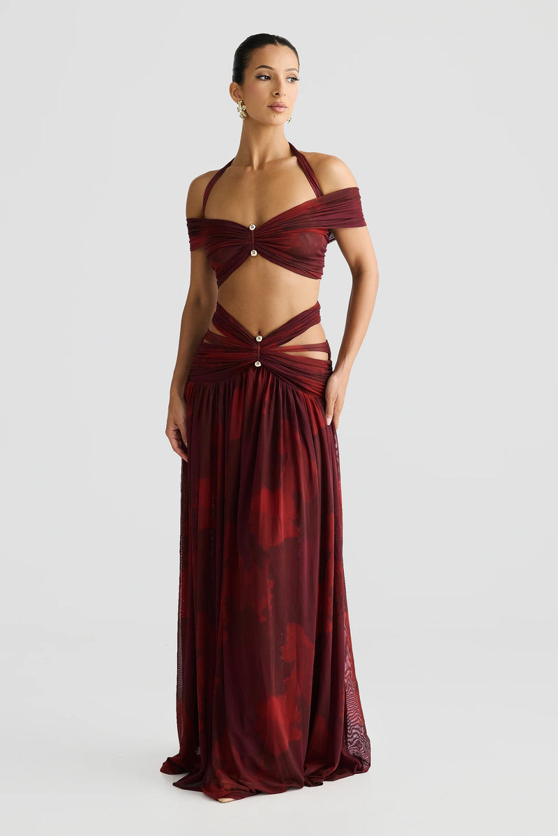 Ella Crop - Marble Print