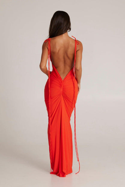 Jiani Gown - Tangerine - JAUS