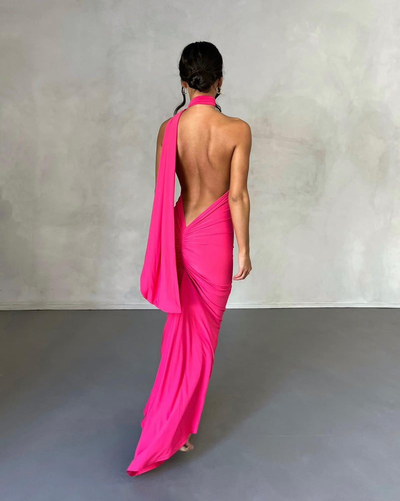 Leoni Dress - Fuchsia - JAUS