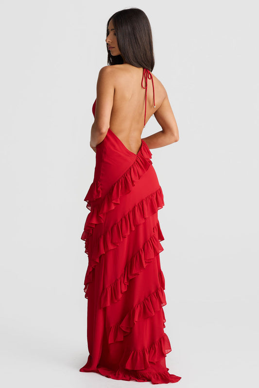 Milana Dress - Red - SHOPJAUS - JAUS