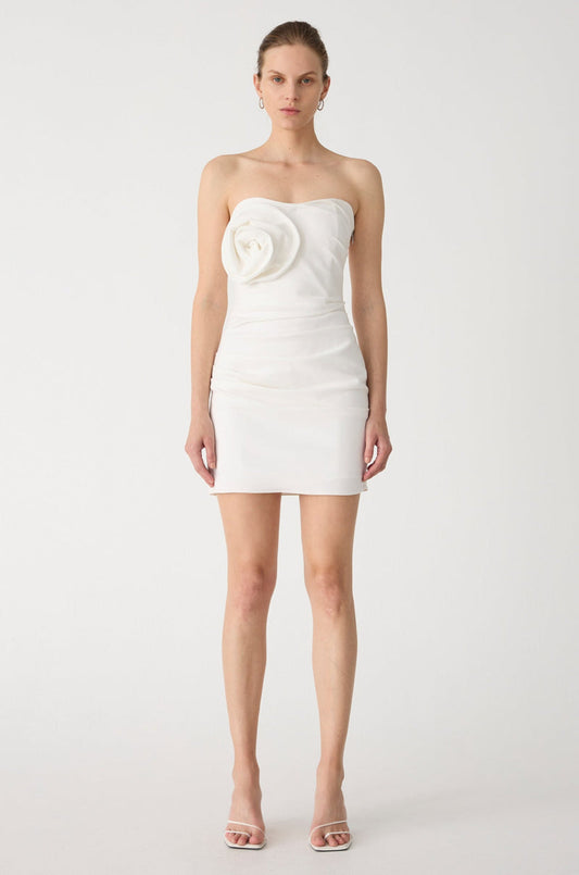 Misha Mercedes Mini Dress - Ivory - SHOPJAUS - JAUS
