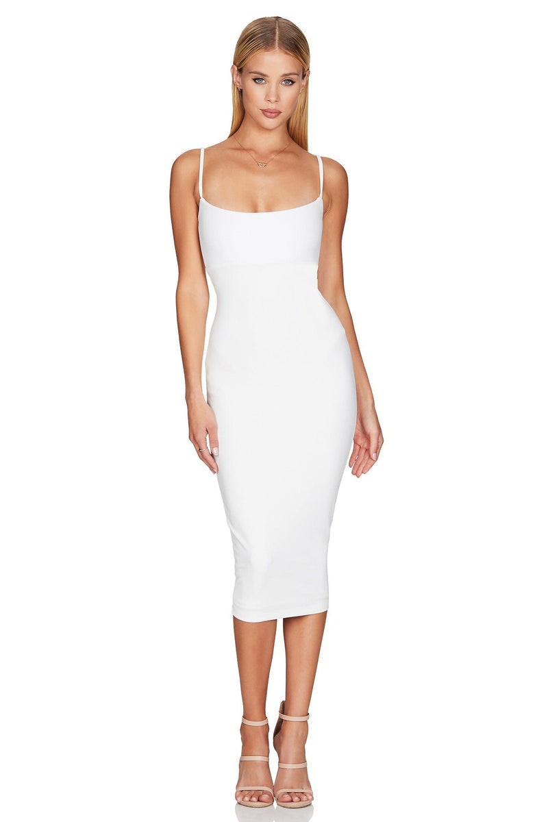 Nookie Bailey Midi Dress - Ivory - SHOPJAUS - JAUS