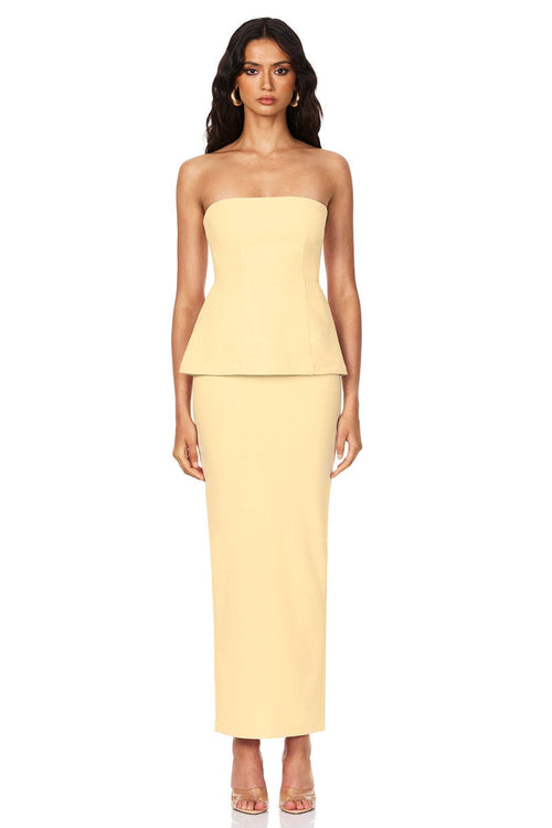 Nookie Caroline Maxi Skirt - Lemon - SHOPJAUS - JAUS