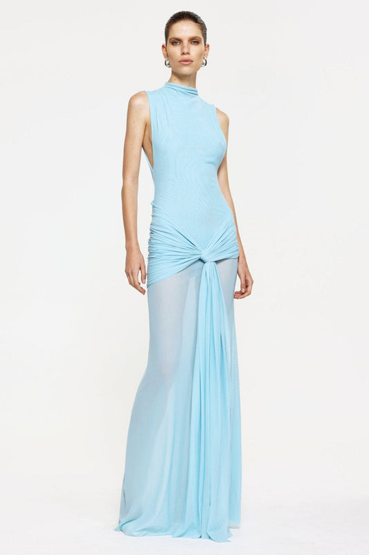 Roza Maxi Dress - Pale Blue - SHOPJAUS - JAUS