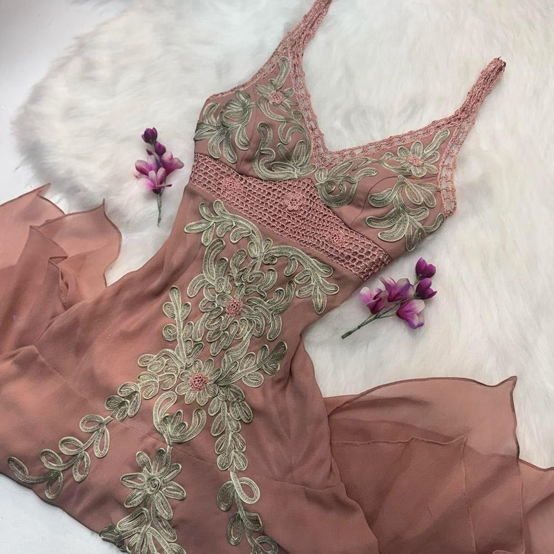 Vintage Spaghetti Strap Sheath Short Prom Dresses Chiffon Applique Homecoming Dresses Dusty Pink Formal Dresses