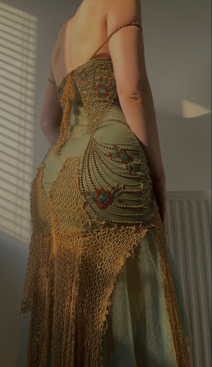 Vintage Spaghetti Straps Sheath Tulle Beaded Long Prom Dresses Elegant Evening Gowns